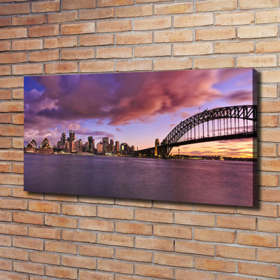Bridge In Sidney - Wrapped Canvas Print