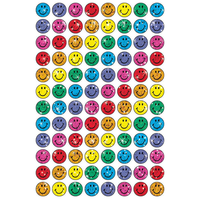 Ensemble 2400 pièces d’autocollants sourires super spots