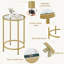 Table d'appoint ronde avec plateau en verre-2027567627