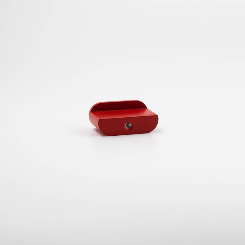 1.75" Oval Knob, Rose (Red)