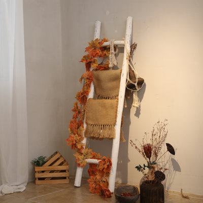 Fully Assembled 57" Wooden Blanket Ladder