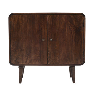Burnam Solid Wood 2 - Door Rectangle Accent Cabinet
