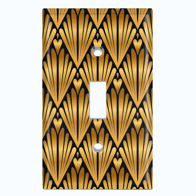 Heart Shell 1-Gang Toggle Light Switch Wall Plate