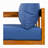 Acacia Solid Wood Patio Furniture Set, Outdoor Patio Conversation Furniture Set With 6 Soft Seat Cushions And Backpack-129762312-129762313