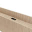 Tête de lit verticale cannelée en bois avec rangement intégré et trou pour câbles, tête de lit autoportante en chêne doré avec supports en acier réglables, tête de lit de style campagnard compatible avec les cadres de lit double et grand lit simple