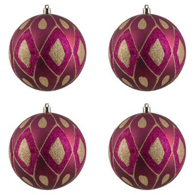 Matte Glitter Diamond Ball Ornament