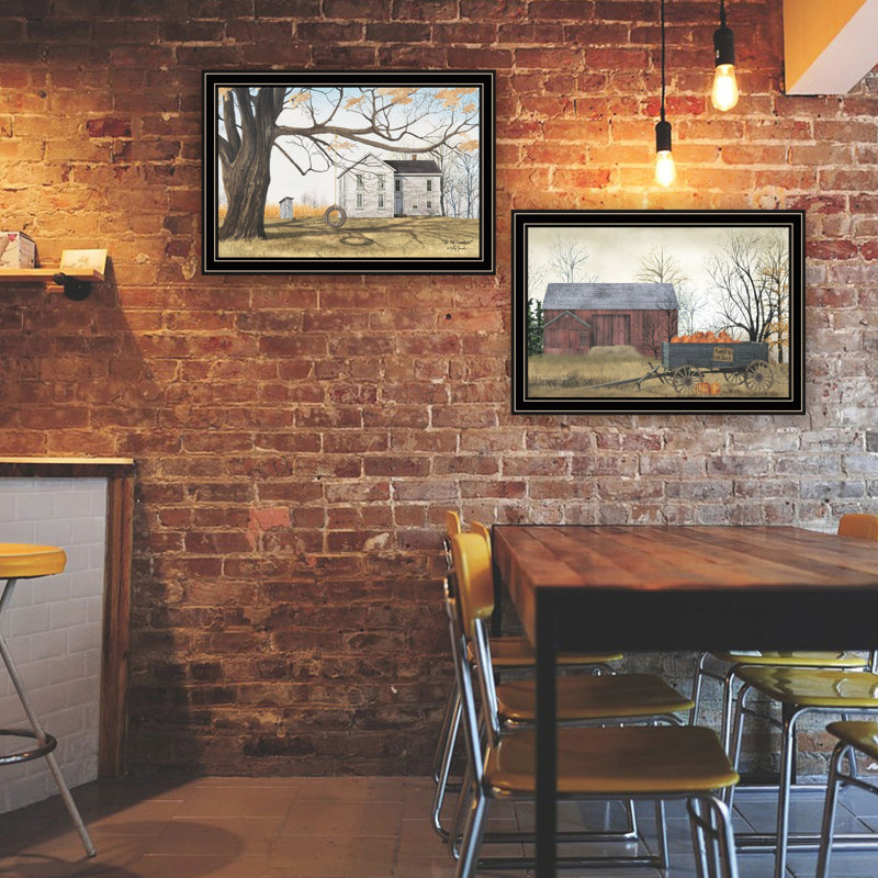 2 art mural: décoration encadrée noire de salon et de chambre à coucher avec wagon de citrouille envoûtante par ornement image distincte
