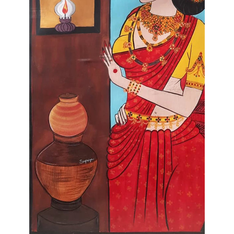 Sœurs - un lien fort | Couleur de l'affiche sur papier | Par Supriya Jammalamadaka