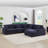 Eugenijus Reversible Modular 6 Piece Corner Sectional Couch with Ottoman-1355325564