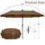Parasol de marché rectangulaire 13 pi Hopkinton-36806943