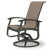 Chaise de patio pivotante Askar