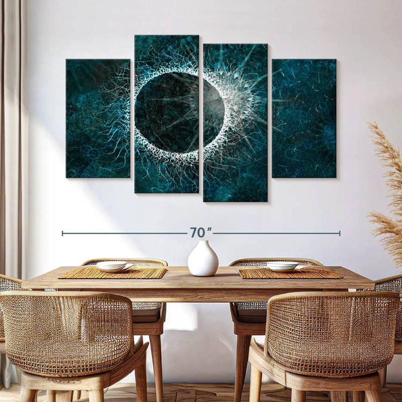 Avery Abstract Solar Eclipse, 42" H x 68" W