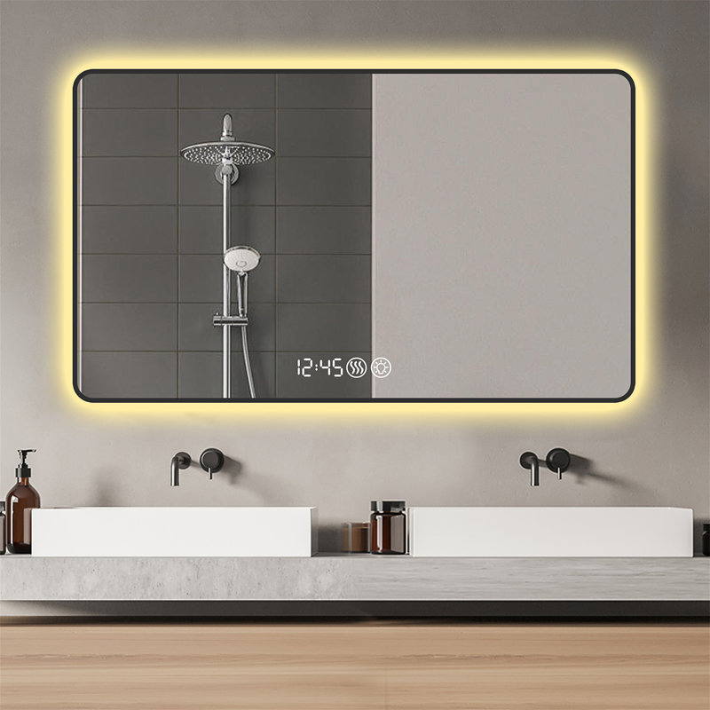 Miroir mural 29x39, Noir
