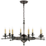 Chapman & Myers Leaf and Arrow Large Chandelier