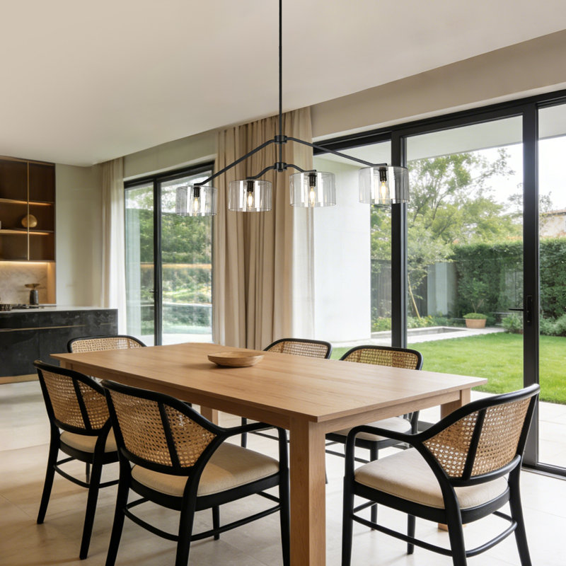 Luminaire suspendu pour îlot de cuisine 4 lumières Modern Modern