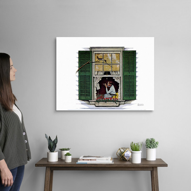 Willie était différente «The Lady Was Miss Polly». Toile, art mural, H 24 po x l 32 po x P 1,25 po, Toile tendue