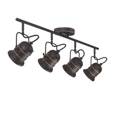 Gyan 36.5'' 4 -Light Fixed Track Track Kit with Dimmable and Adjustable Head