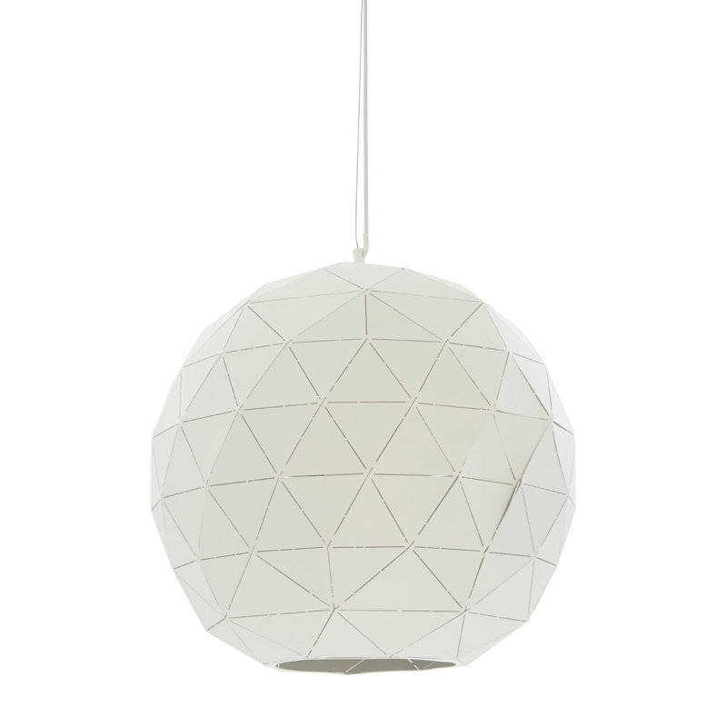 Cosima 3 - Light Geometric Pendant, Sandy White/White, White