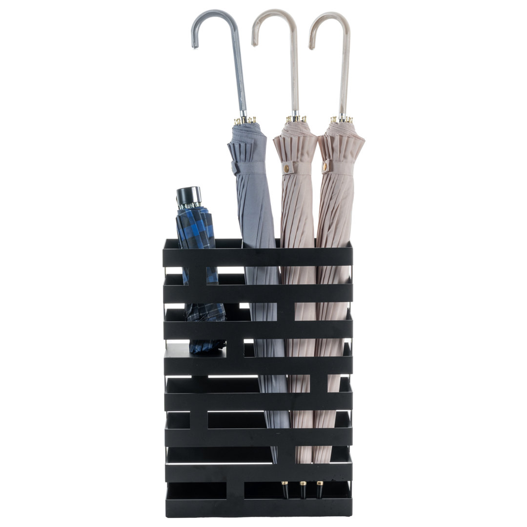 Freestanding Black Indoor Umbrella Holder Stand Rack Ebern Designs