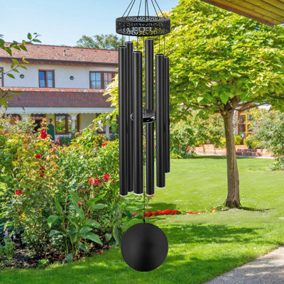 Outdoor Wind Chimes In Dark Tones