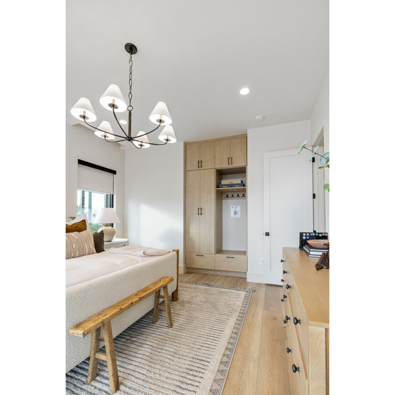 Stacey 6 Light Chandelier by Becki Owens for Hudson Valley Lighting, Old Bronze