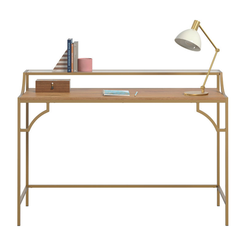 Bureau d'écriture, finition brune