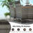 Allye Acacia Patio Dining Set with Rectangular Table , Cushions Included-559376777-559376782