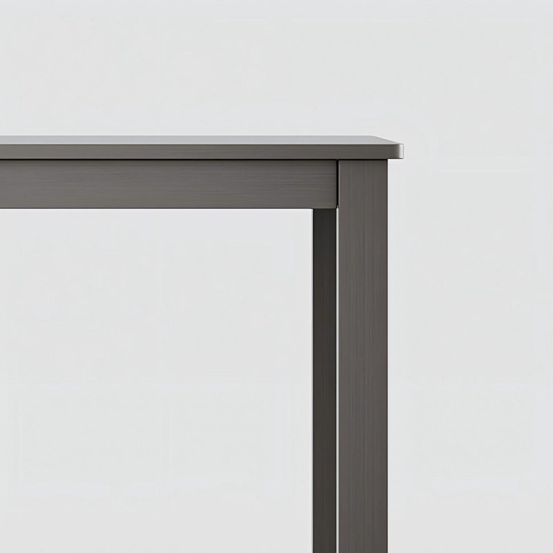 Table de salle à manger rectangulaire moderne avec surface texturée - Conception classique à quatre pieds pour les espaces contemporains