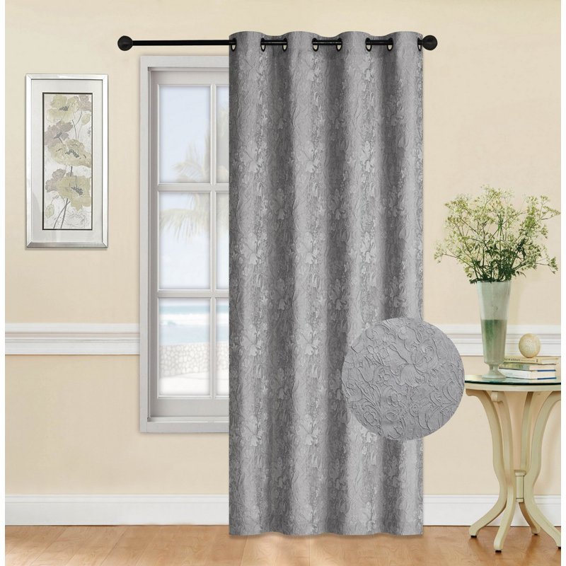 Panneau de rideau simple obscurcissant en polyester, L 54 po x L 84 po, Bleu marine