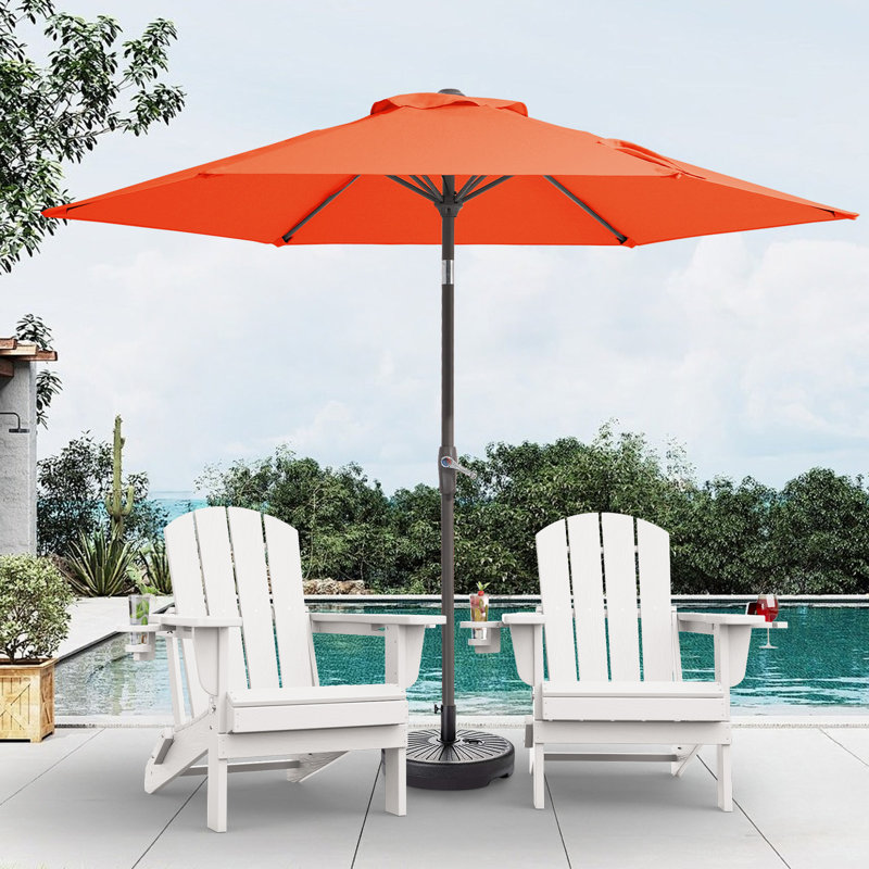 Parasol de marché inclinable 90 'Amaral, Orange