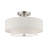 Areial Fabric Semi Flush Mount