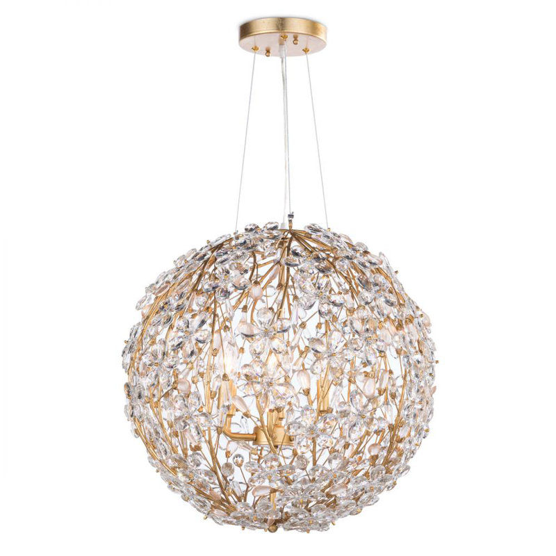 Petit lustre Cheshire, Feuille d'or
