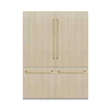 ZLINE Autograph 60 in. Panel Ready Refrigerator w/ Gray Interior & Gold Accents