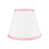 Blanc cassé avec bordure rose est en rupture de stock