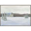 Holiday Winter Barn By James Wiens Framed Canvas Wall Art Print