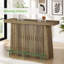 Table de bar avec rangement à 2 niveaux et repose-pieds