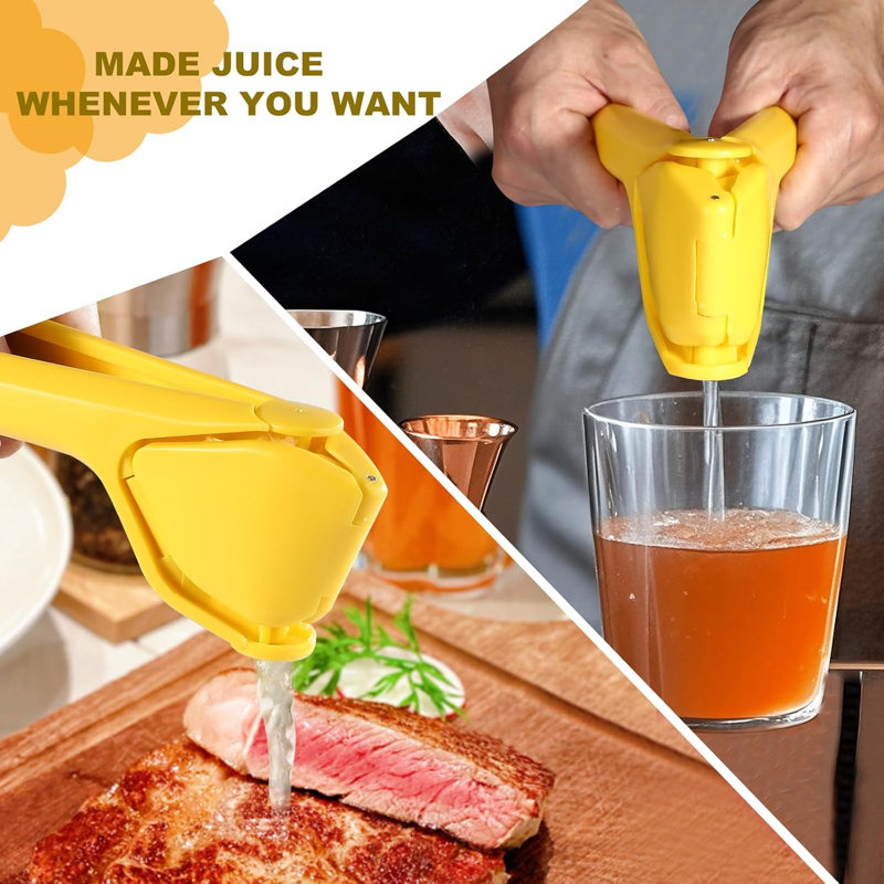 Lemon Lime Squeezer, Heavy-Duty Manual Citrus Press, High-Efficiency Juice Extractor for Oranges & Fruits, Easy to Use & Sturdy