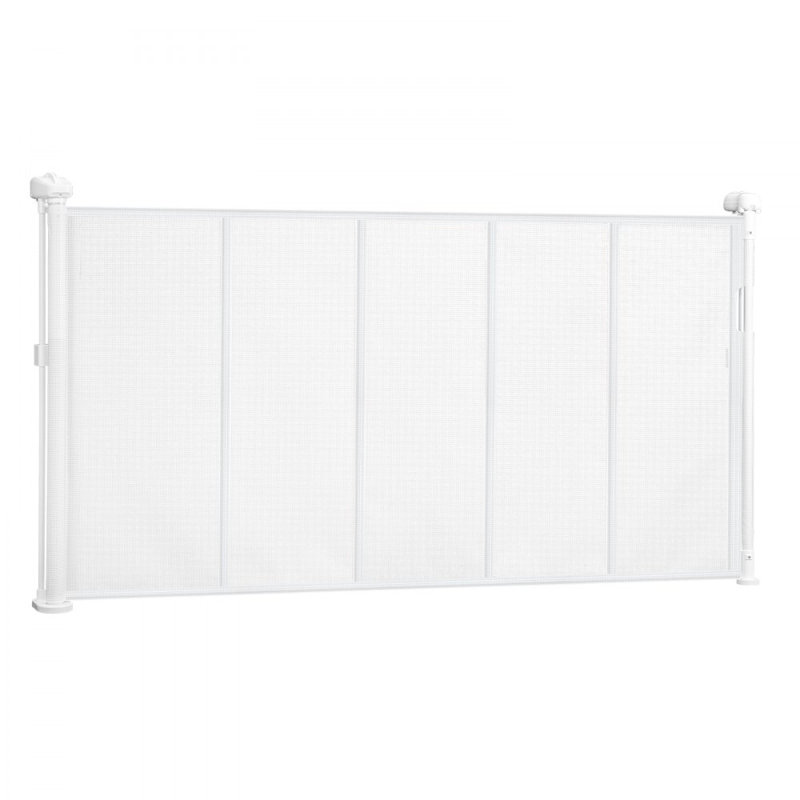 Plastic Pressure Mounted Pet Gate, 139.7cm W, White