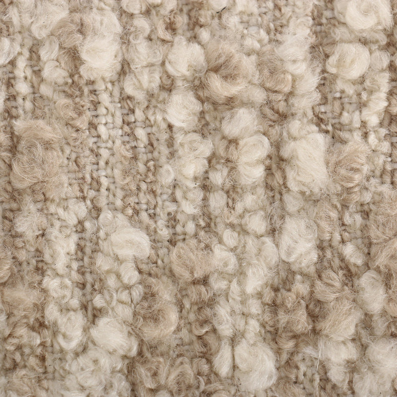 Kirby Accent Bench, Solema Cream Boucle, 20.5" H x 75.5" W x 20.5" D