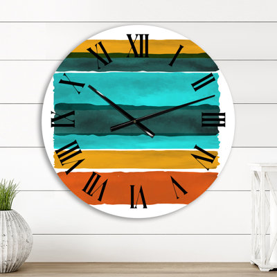 Horloge murale abstraite