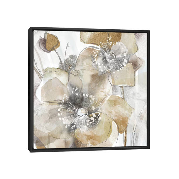 Bless international Taupe Spring Poppy II On Canvas by Maria Donovan ...