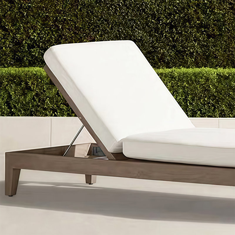 Fauteuil inclinable d'extérieur en teck