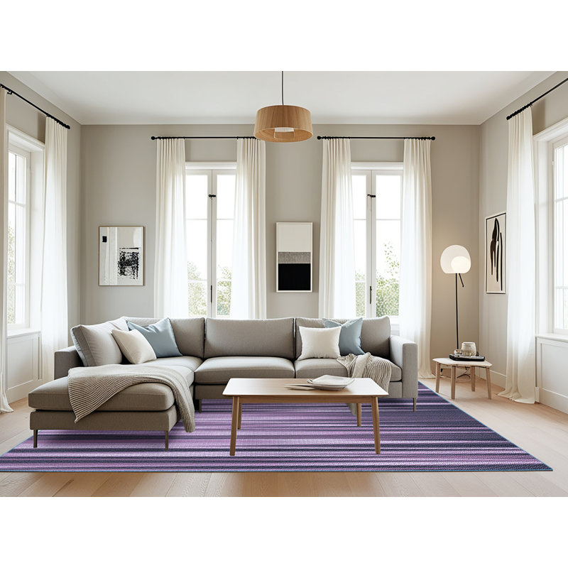Tapis mauve en laine, Rectangle 8 pi x 10 pi