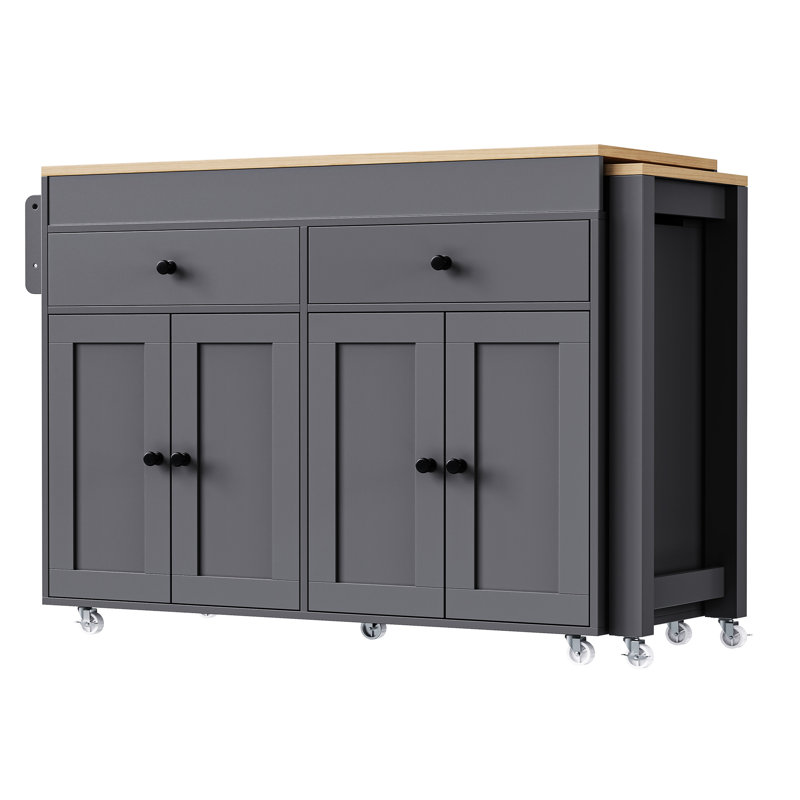 Armoire-îlot de rangement gris