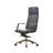 Blue Gray + Silver Hight adjustable Genuine Leather + Faux Leather + Aluminium Alloy Office Chair