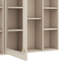 Armoire de salle de bain murale 35 po x 28 po avec porte miroir, unité de rangement contemporaine avec 6 tablettes ouvertes-792734205