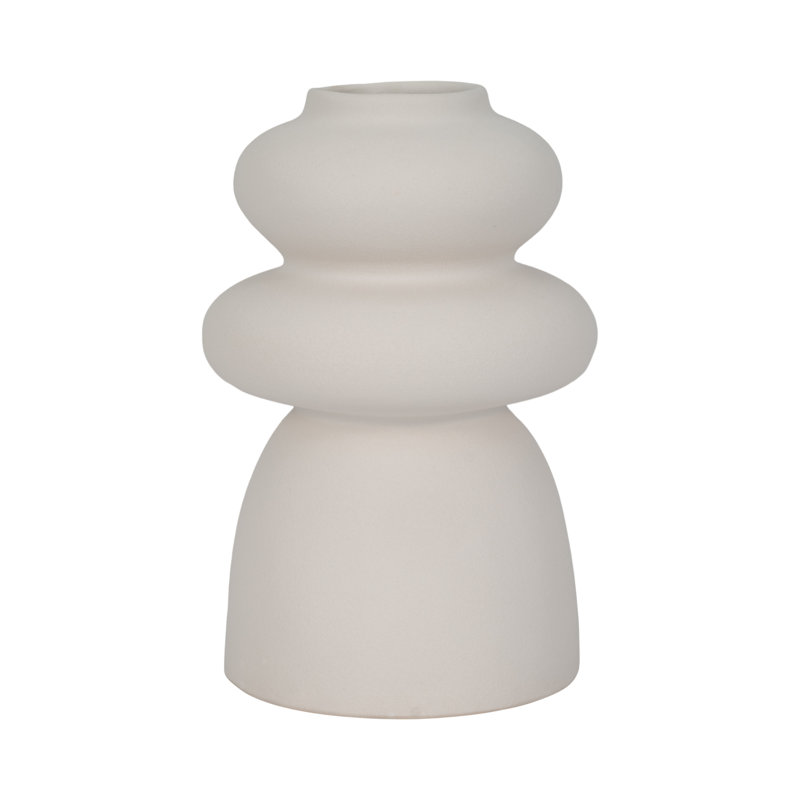 Handcrafted Indoor Outdoor Ceramic Table Vase , 11" H x 6" W x 6" D