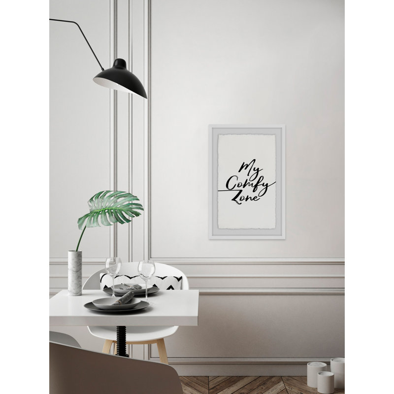 My Comfy Zone - Single Picture Frame Print, 30 cm H x 20 cm W x 4 cm D
