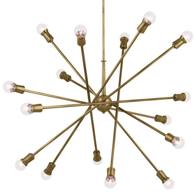 Lustre spoutnik 16 lumières à intensité variable Armstrong