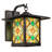 11.75"H 1-Light Mission Style Outdoor Wall Lantern Sconce Black
